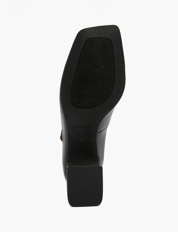 Черные женские туфли на устойчивом каблуке MASCOTTE 126-321711-0702 | ракурс 5