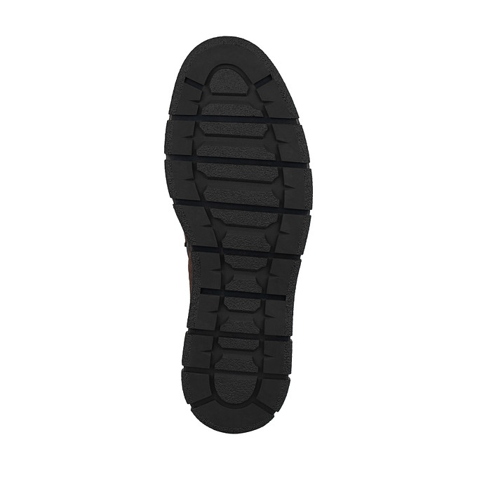 Коричневые мужские ботинки из спилка «Саламандер»