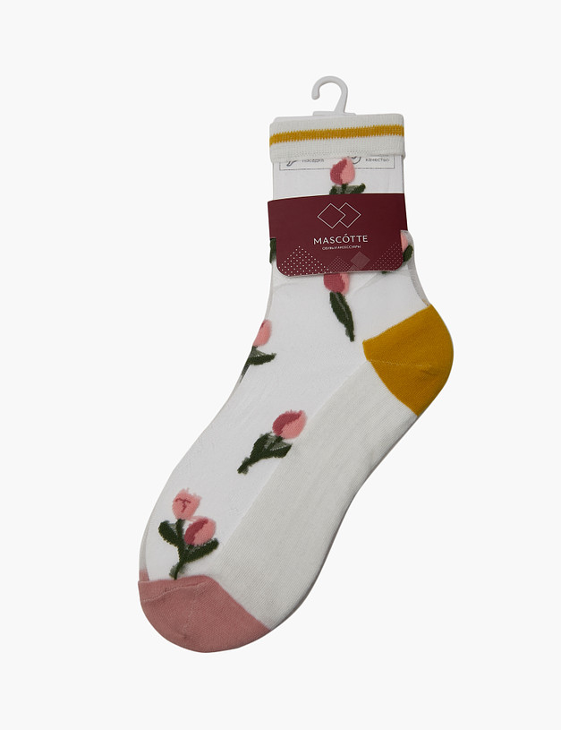 Бежевые женские носки MASCOTTE 999-4105-2608 | ракурс 1