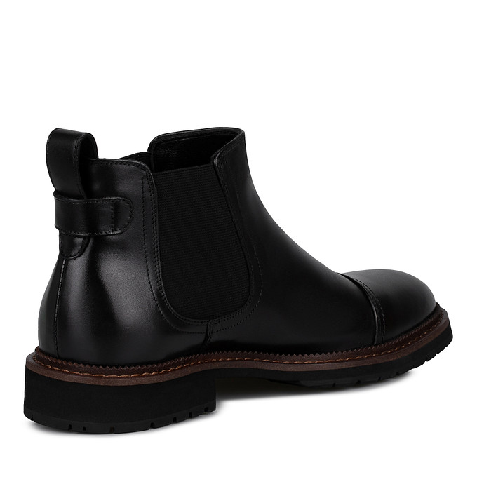 Черные кожаные мужские ботинки челси "Саламандер"