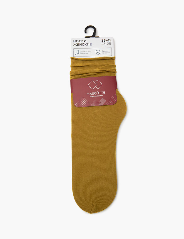 Горчичные женские носки MASCOTTE 999-4101-2418 | ракурс 1