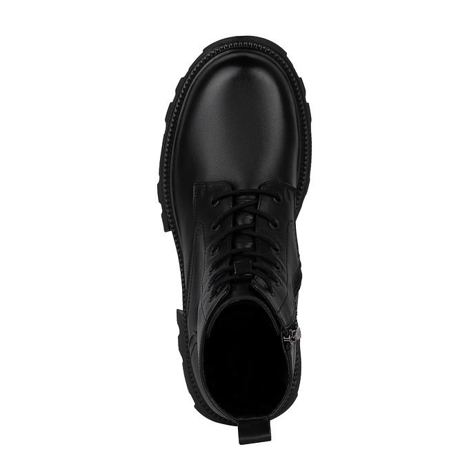 Черные женские ботинки из кожи "Саламандер"