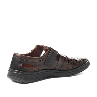 Туфли летние мужские quattrocomforto 335-21MZ-013KK, цвет коричневый, размер 40 - фото 3