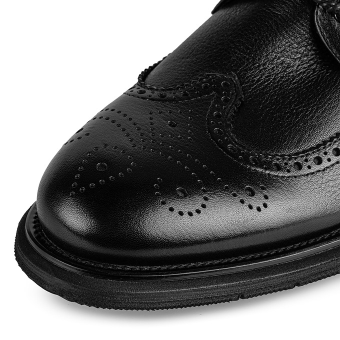 Черные кожаные мужские ботинки «Саламандер»