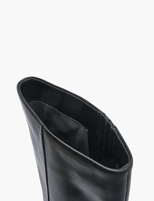 Черные женские сапоги на низком каблуке MASCOTTE 172-2263921-3199M | ракурс 7