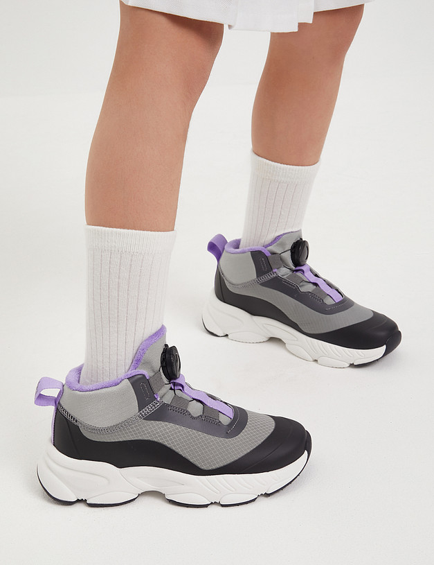Серые кроссовки для детей MASCOTTE 191-410621-0210 | ракурс 1