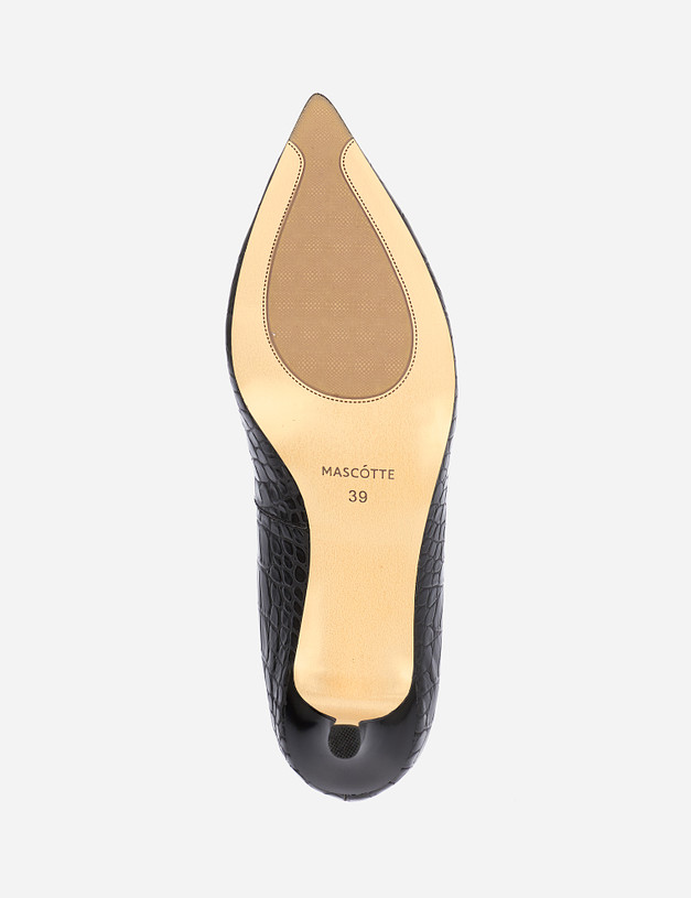 Черные женские туфли на шпильке MASCOTTE 21-120511-0102 | ракурс 5