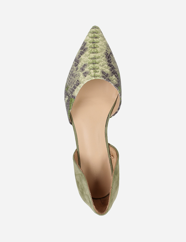 Зеленые женские туфли MASCOTTE 100-1103914-5110M | ракурс 5