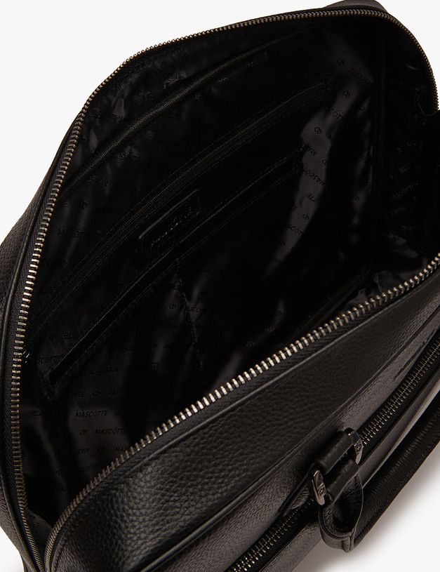 Черный мужской портфель MASCOTTE 602-3205-102 | ракурс 4