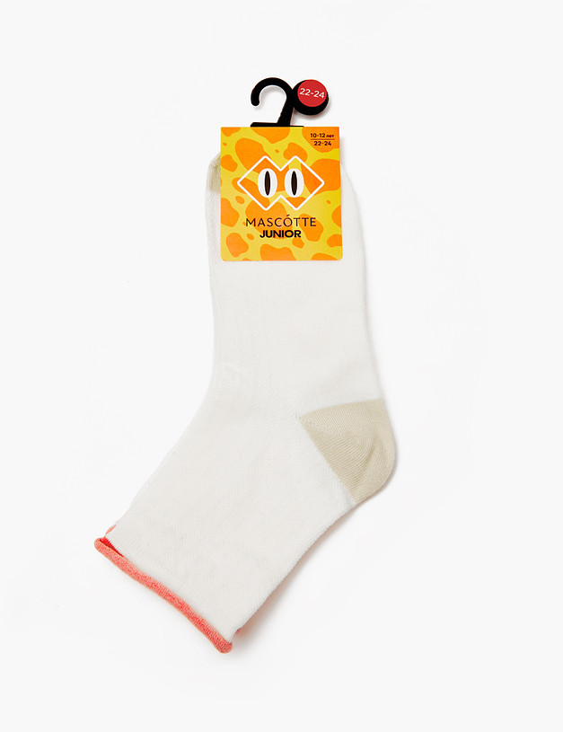 Белые носки для девочек MASCOTTE 764-3206-2601 | ракурс 1