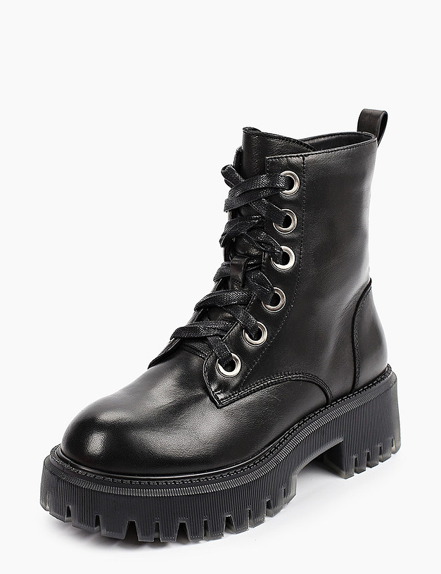 Черные женские ботинки MASCOTTE 126-121021-3501M | ракурс 2