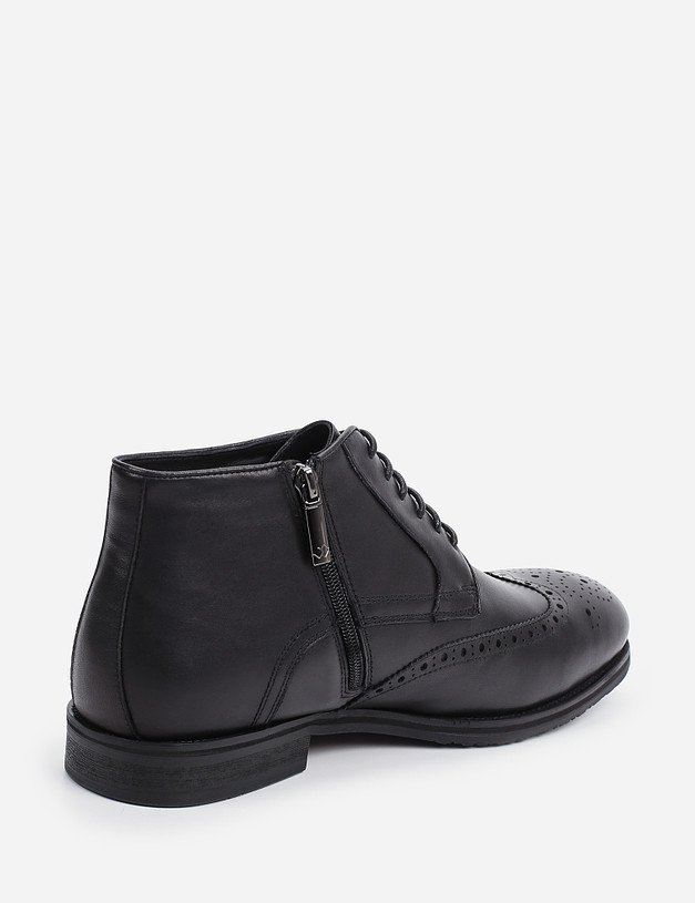 Черные мужские ботинки MASCOTTE 128-124432-0102 | ракурс 3
