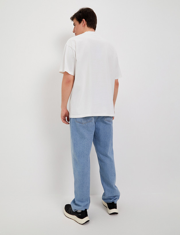 Белая мужская футболка MASCOTTE 889-4118-2601 | ракурс 5