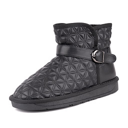 36-32WB-735SW Ботинки женские и.кожа/и.мех черн, INSTREET