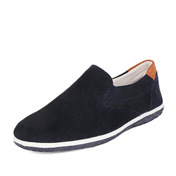 12-92BO-024FK Туфли мальчиковые спилок/нат.кожа-текстиль синий, ZENDEN first