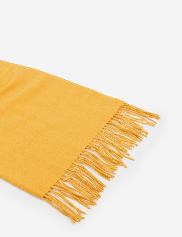 Желтый женский шарф MASCOTTE 766-1216-2418 | ракурс 3