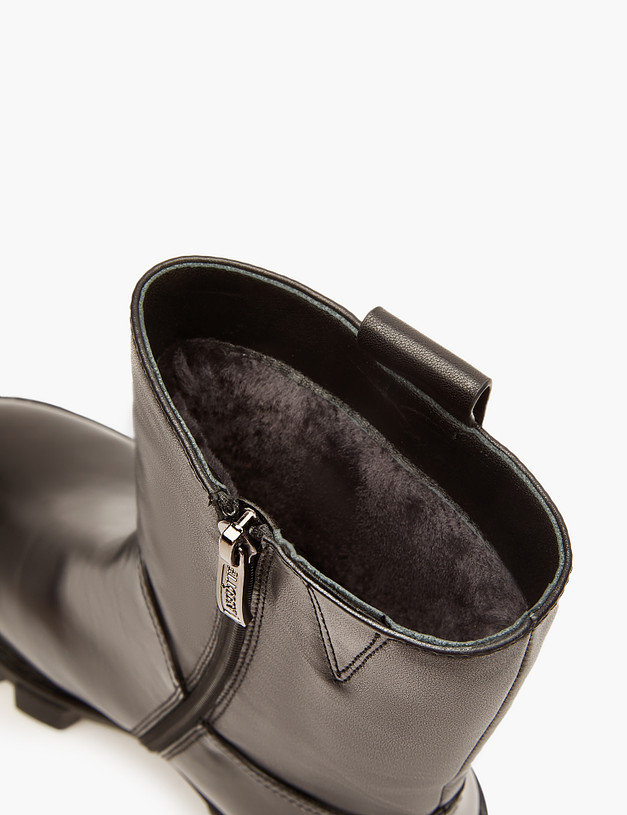 Черные женские зимние ботинки MASCOTTE 233-320832-3100M | ракурс 6