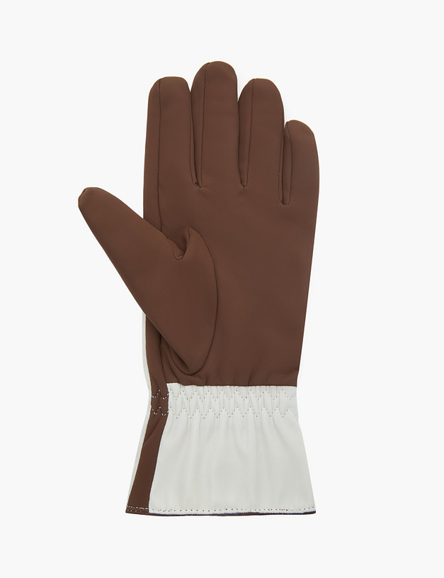 Белые женские перчатки MASCOTTE 717-2219-201 | ракурс 2