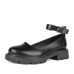 26-42WA-044SS Туфли женские и.кожа/и.кожа черн, INSTREET