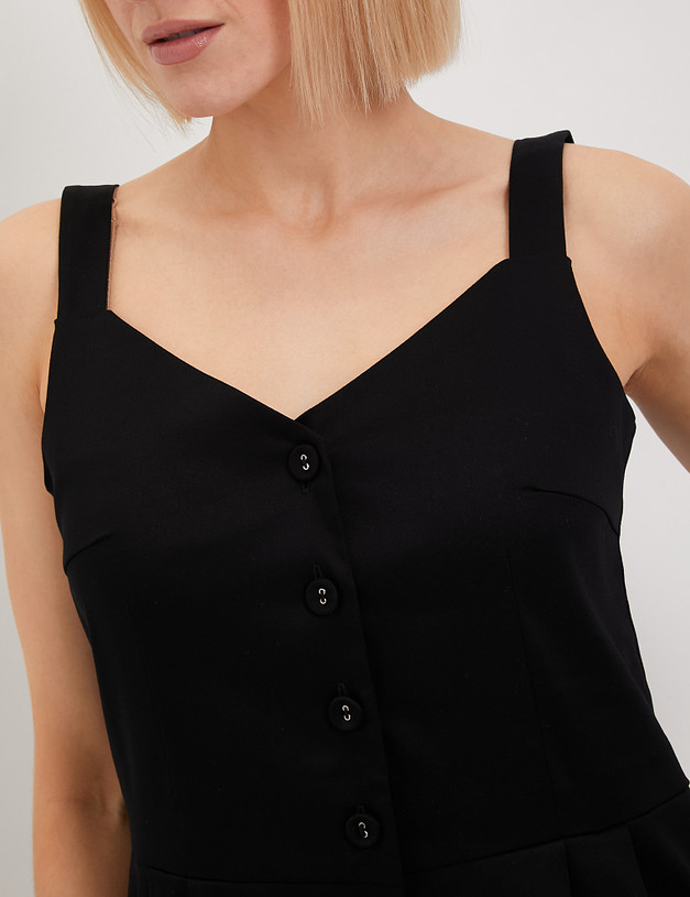 Черное женское платье MASCOTTE 790-4106-2602 | ракурс 2