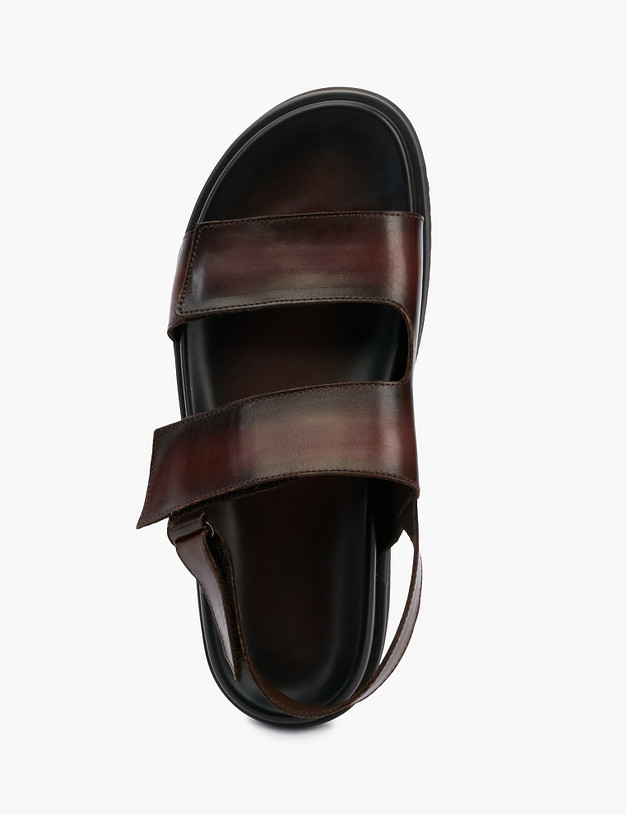 Мужские сандалии цвета горького шоколада MASCOTTE 128-214265-0109 | ракурс 4