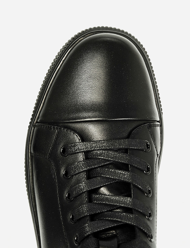 Черные мужские ботинки из кожи MASCOTTE 104-1211122-3107M | ракурс 6