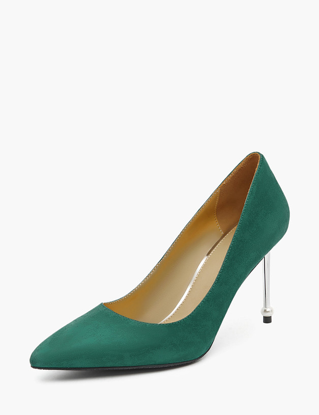 Зеленые женские туфли на шпильке MASCOTTE 172-210211-0604 | ракурс 2