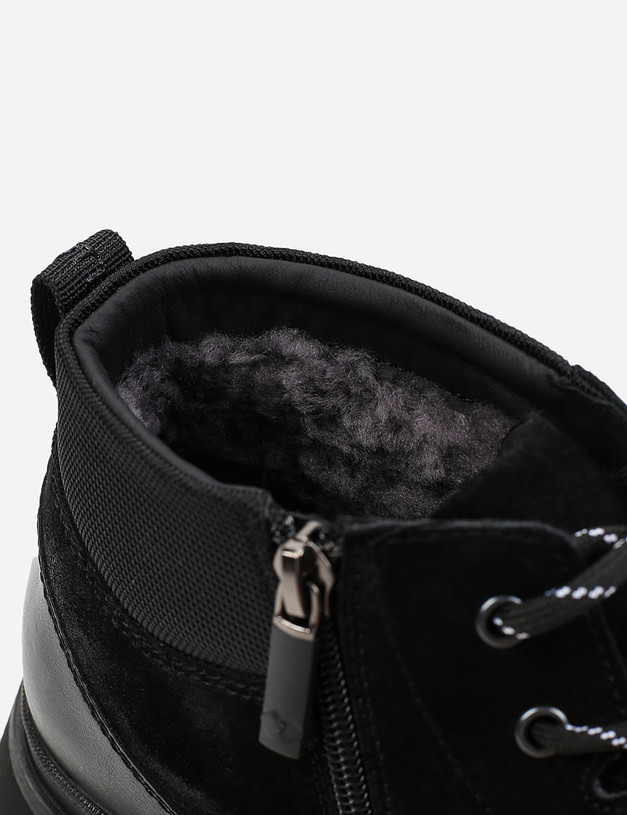 Черные мужские ботинки с контрастными вставками MASCOTTE 22-1210632-3205M | ракурс 6