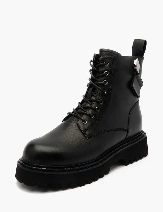 Черные женские ботинки MASCOTTE 234-221831-0102 | ракурс 2