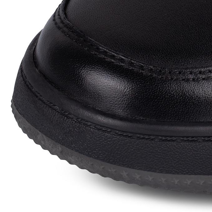 Черные мужские полуботинки в спортивном стиле из кожи «Саламандер»