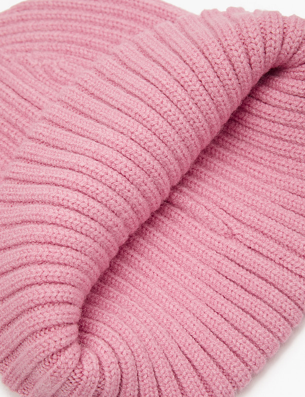 Розовая шапка для девочек MASCOTTE 781-3245-2406 | ракурс 4