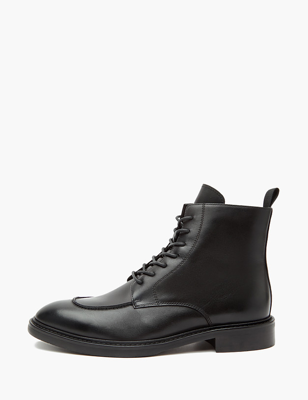 Черные кожаные мужские ботинки MASCOTTE 22-320822-0102 | ракурс 1