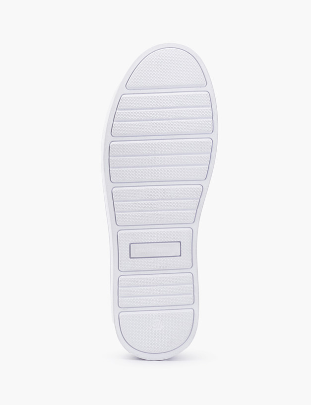Белые кожаные женские ботинки на резинке MASCOTTE 58-2141911-4564M | ракурс 6
