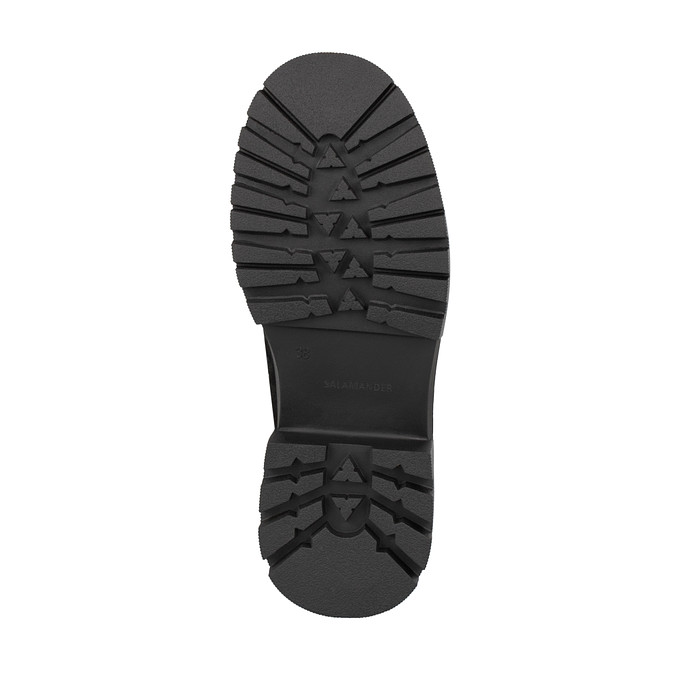 Черные женские ботинки из спилка "Саламандер"