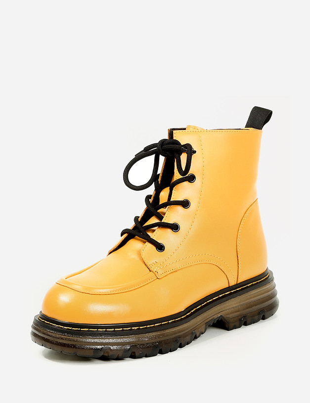 Желтые женские ботинки MASCOTTE 78-120432-4130M | ракурс 3