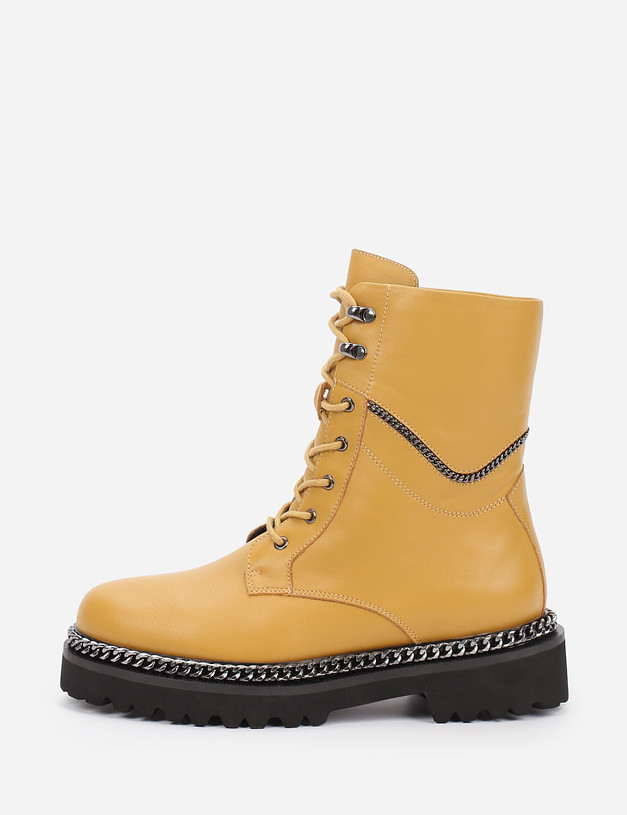 Желтые женские ботинки MASCOTTE 09-1262121-0118 | ракурс 2