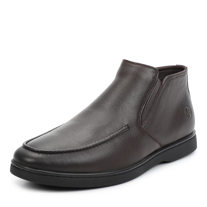 Коричневые кожаные мужские ботинки "Саламандер"