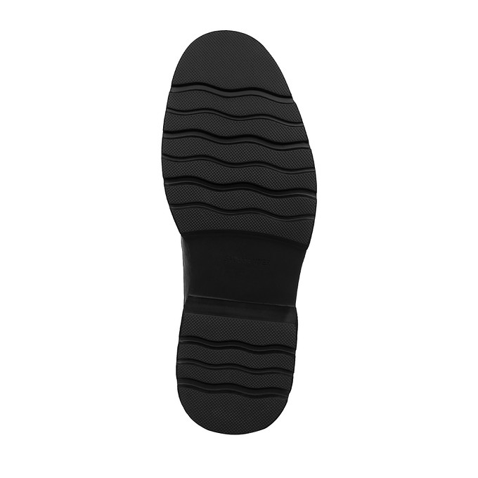 Черные мужские дерби из кожи "Саламандер"