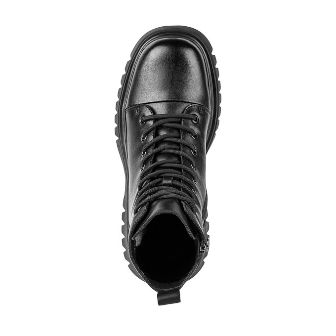 Черные кожаные женские ботинки «Томас Мюнц»