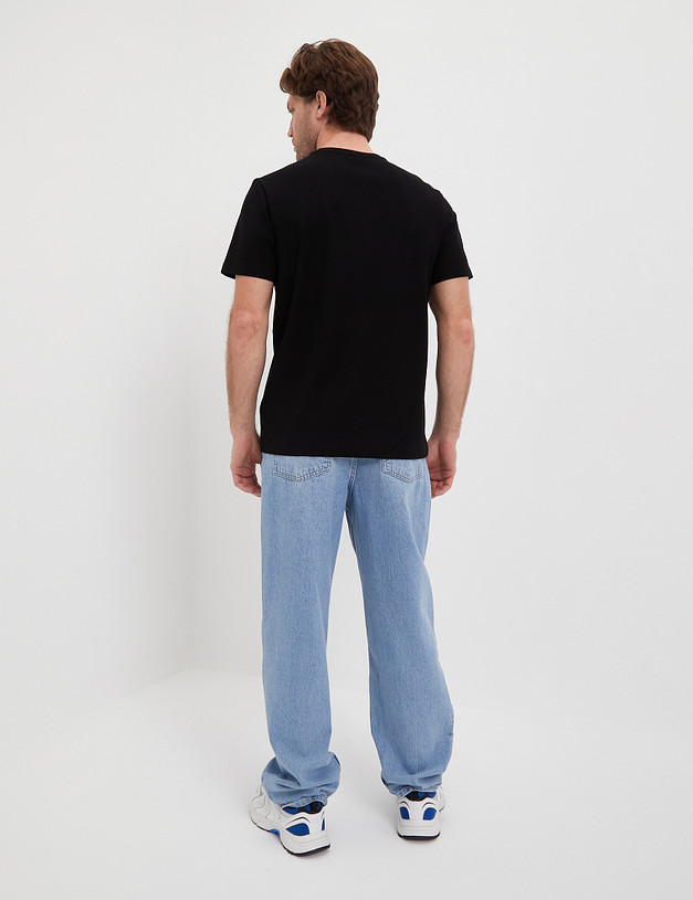 Черная мужская футболка MASCOTTE 873-4105-2602 | ракурс 6
