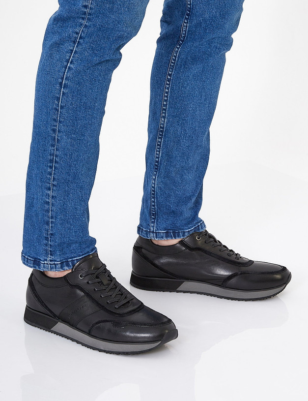 Черные мужские кроссовки MASCOTTE 22-121313-0102 | ракурс 1