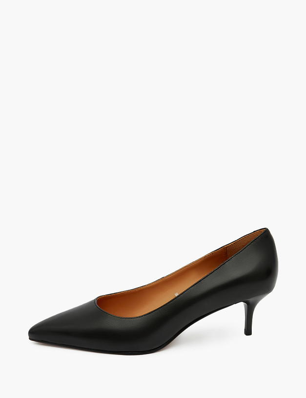 Черные женские туфли на низком каблуке MASCOTTE 126-321111-3501M | ракурс 1