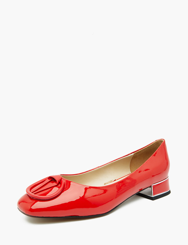 Красные лакированные женские туфли MASCOTTE 126-210511-3709M | ракурс 2