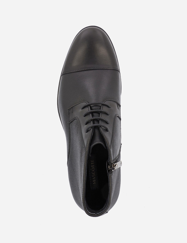 Черные осенние мужские ботинки MASCOTTE 128-121621-0102 | ракурс 6