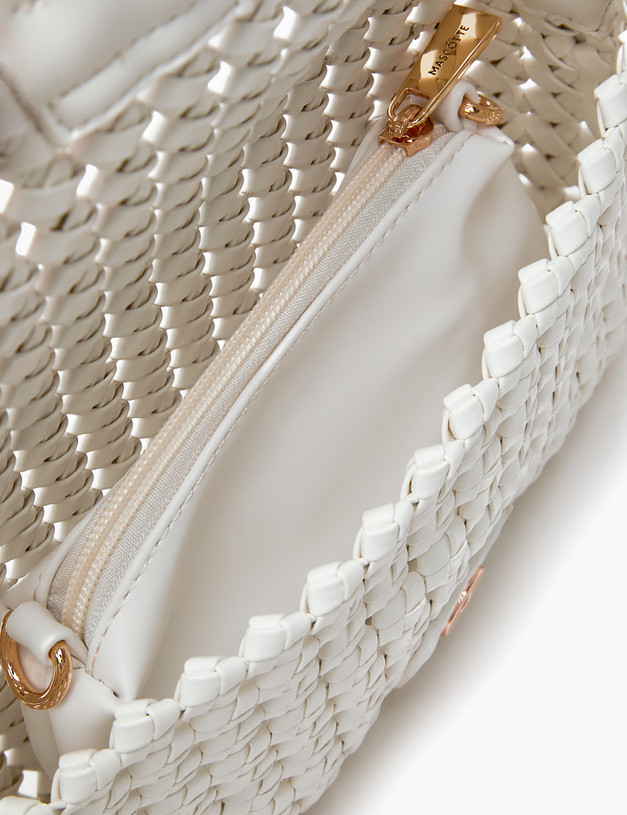Белая женская плетеная сумка MASCOTTE 647-4109-601 | ракурс 4