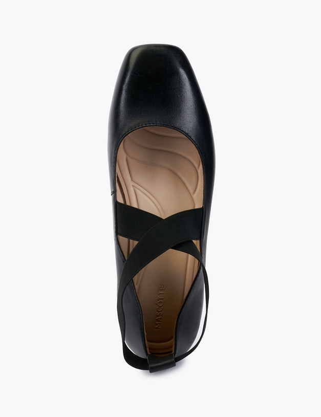 Черные кожаные женские туфли MASCOTTE 99-218111-3501M | ракурс 3