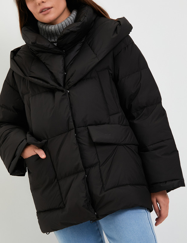 Черная женская куртка MASCOTTE 861-3205-2402 | ракурс 4