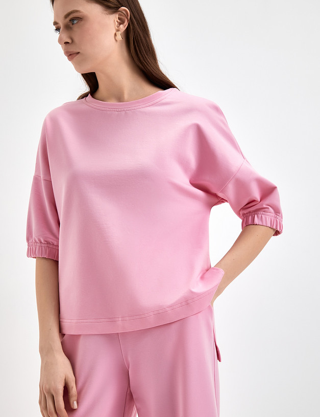 Розовый женский костюм свободного кроя MASCOTTE 790-3108-2606 | ракурс 3