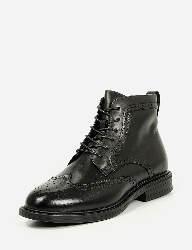 Черные мужские зимние ботинки MASCOTTE 58-1211332-3128M | ракурс 3