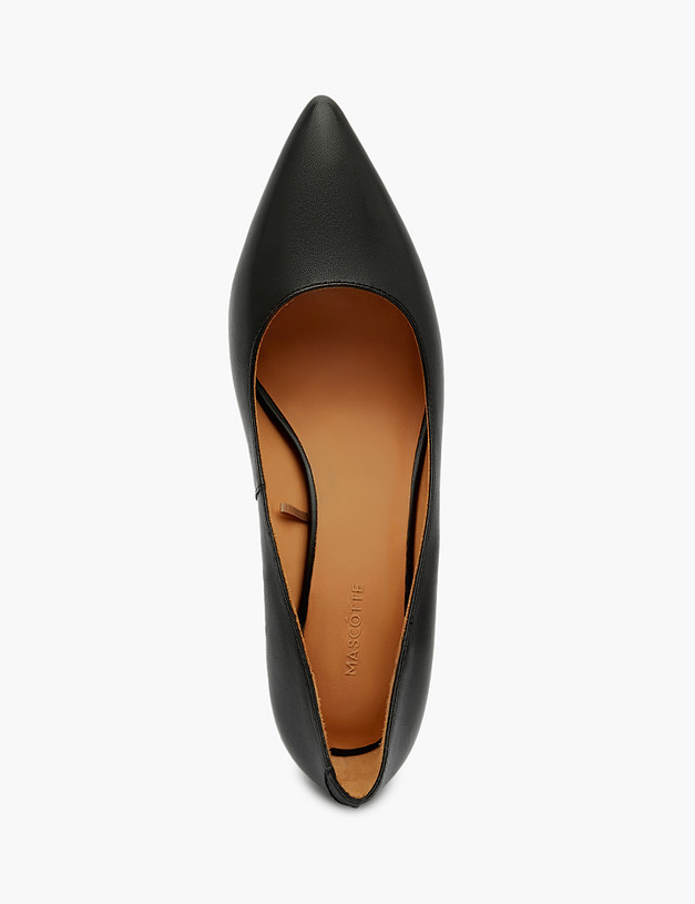 Черные женские туфли на низком каблуке MASCOTTE 126-321111-3501M | ракурс 4